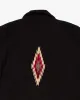 Japanese Repro, Wool Coat, Molina, Black with Southwestern Pattern - M sold by Kiriko