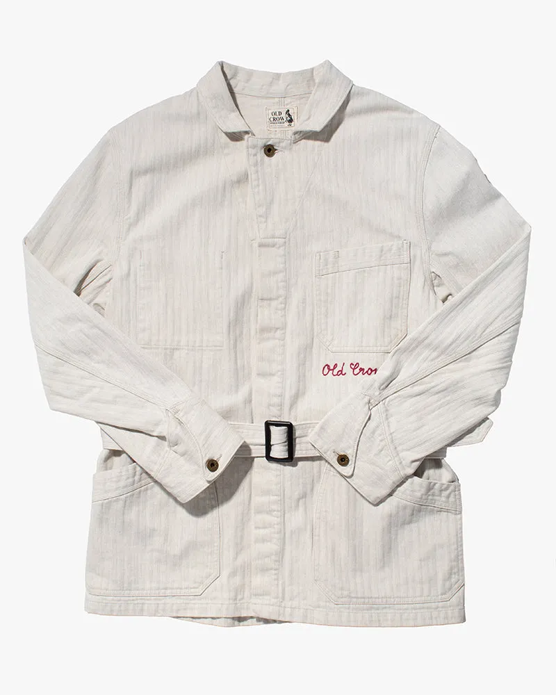 Japanese Repro, Baker's Coat, Old Crow, White with Red Lettering - M sold by Kiriko