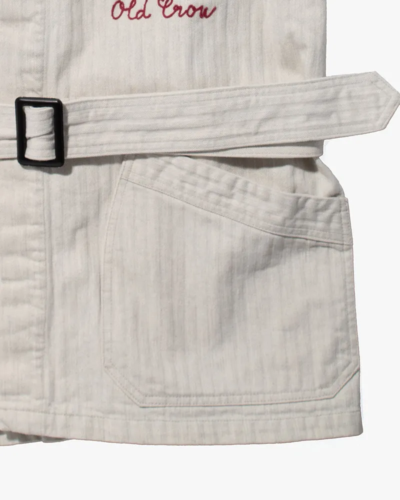 Japanese Repro, Baker's Coat, Old Crow, White with Red Lettering - M sold by Kiriko product image thumbnail 3