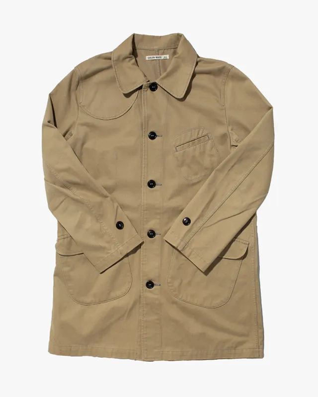 Japanese Repro, Bakers Coat, Gaijin Made, Khaki - M sold by Kiriko
