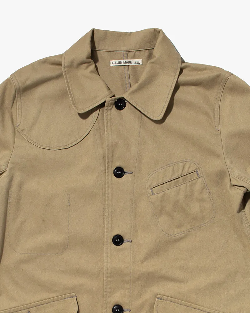 Japanese Repro, Bakers Coat, Gaijin Made, Khaki - M sold by Kiriko product image thumbnail 2