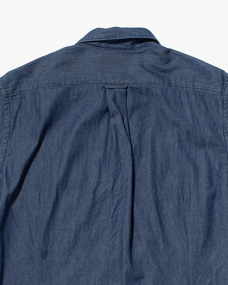 Japanese Repro, Short Sleeve Shirt, Beams Lights, Patchwork Denim- L sold by Kiriko product image thumbnail 5