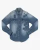 Japanese Repro Denim Shirt, Studio D'Artisan, Distressed Patchwork sold by Kiriko