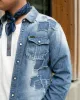 Japanese Repro Denim Shirt, Studio D'Artisan, Distressed Patchwork sold by Kiriko