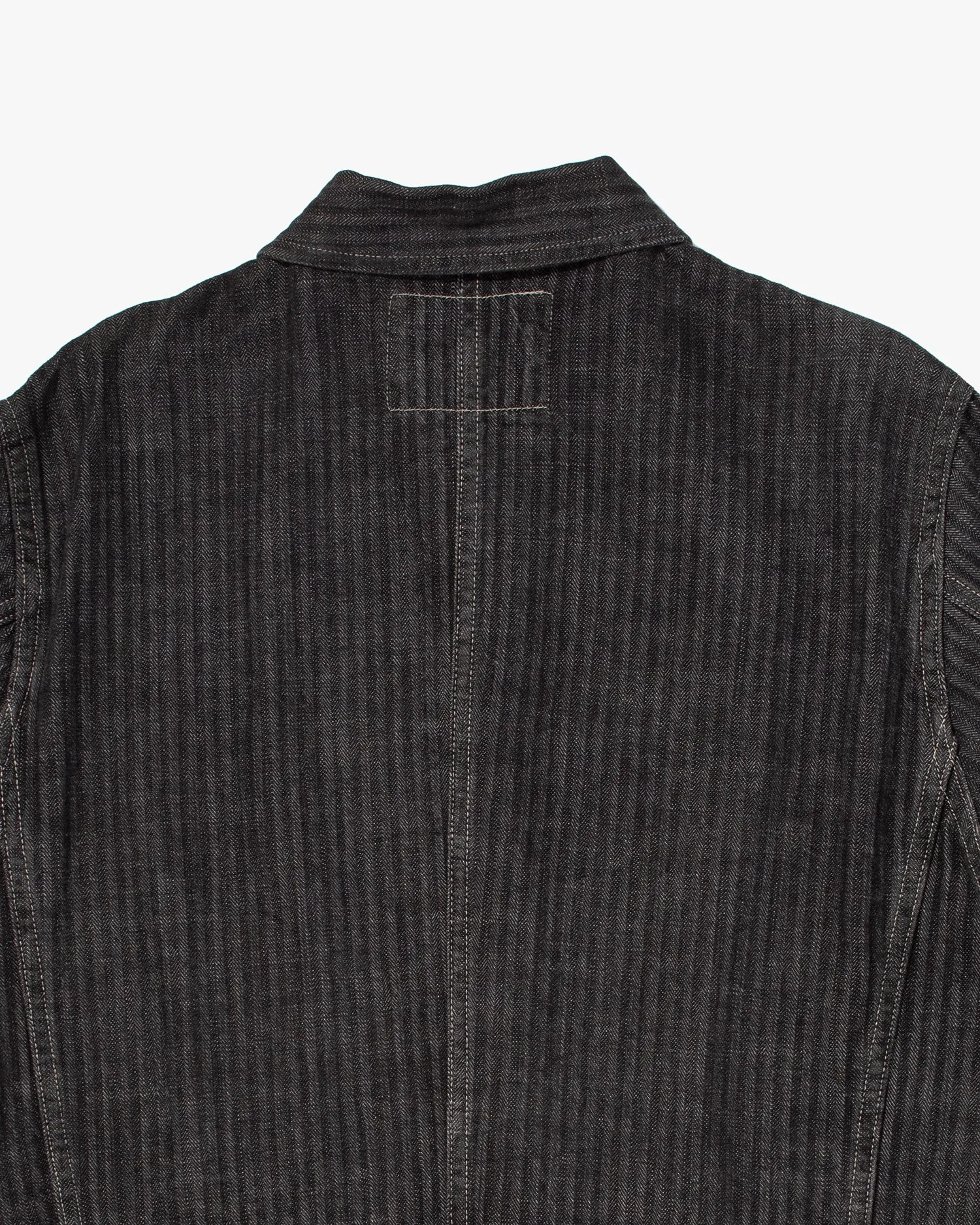 Japanese Repro Denim Chore Coat, Sugar Cane & Co., Gray Stripes - L sold by Kiriko product image thumbnail 4