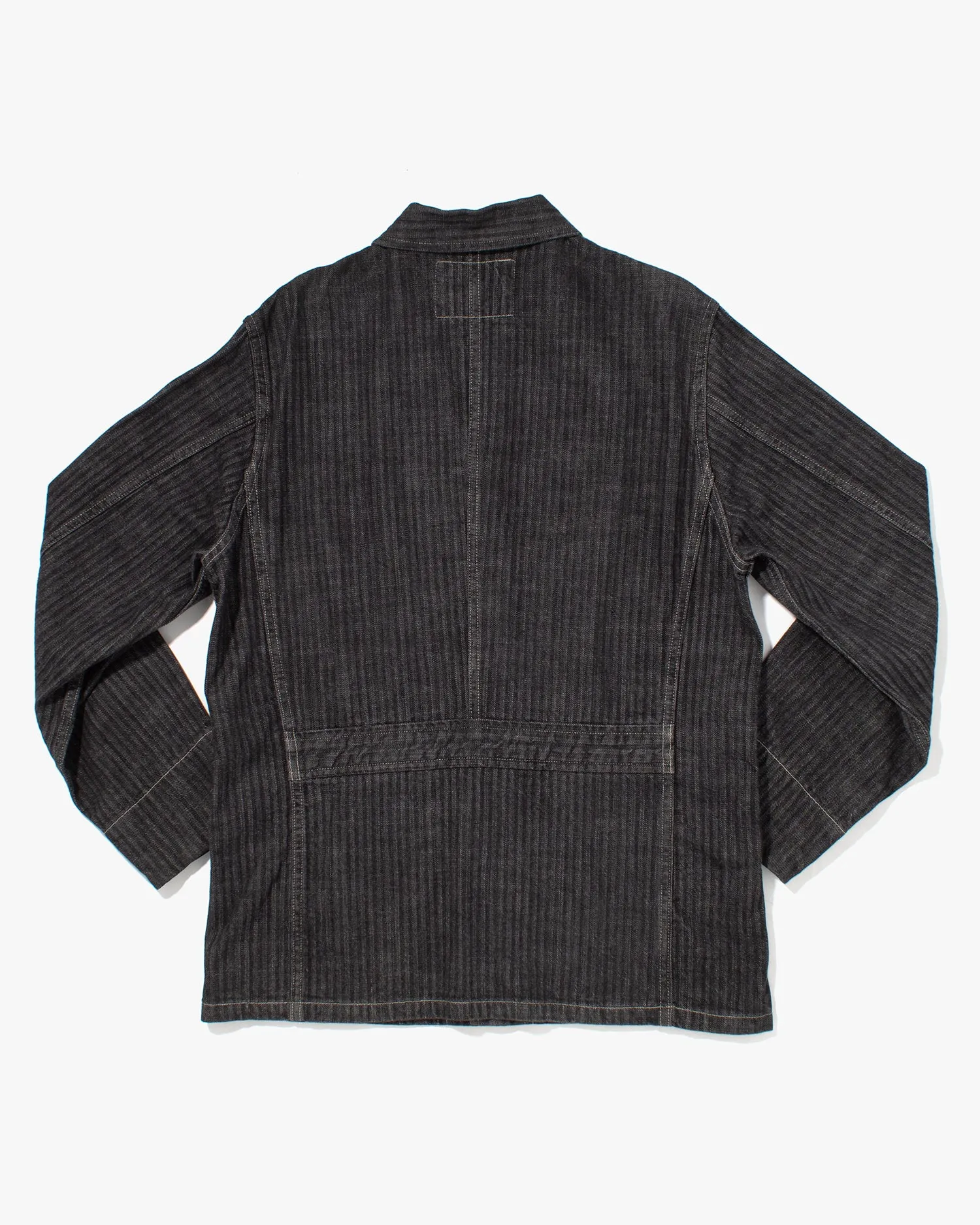 Japanese Repro Denim Chore Coat, Sugar Cane & Co., Gray Stripes - L sold by Kiriko product image thumbnail 3