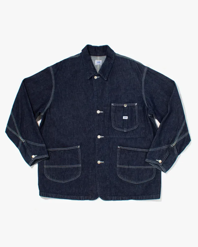 Japanese Repro Denim Chore Coat, Lee, White Contrast Stitch - XL sold by Kiriko