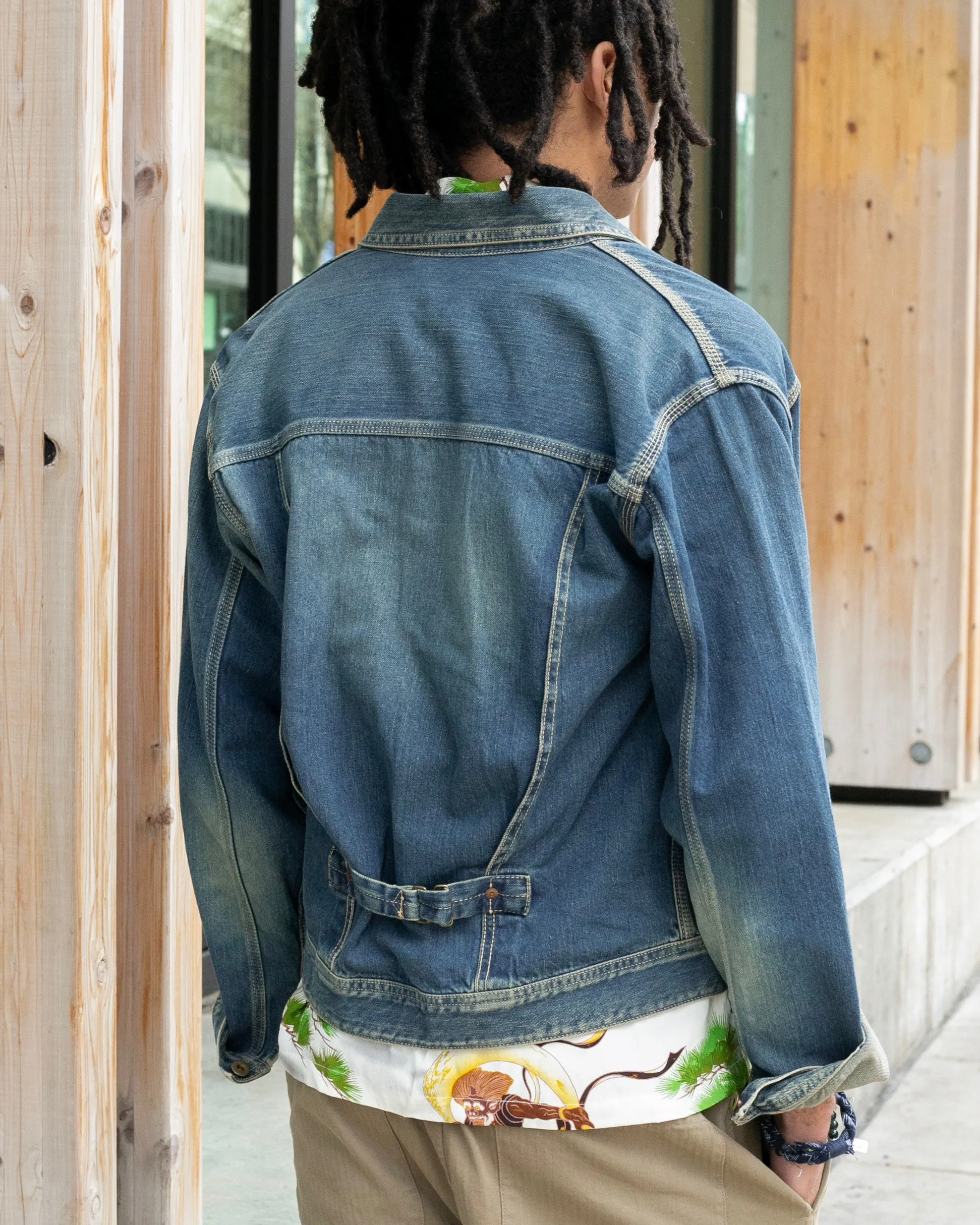 Japanese Repro Type I Denim Jacket, Lee, Back Buckle - XL sold by Kiriko product image thumbnail 2