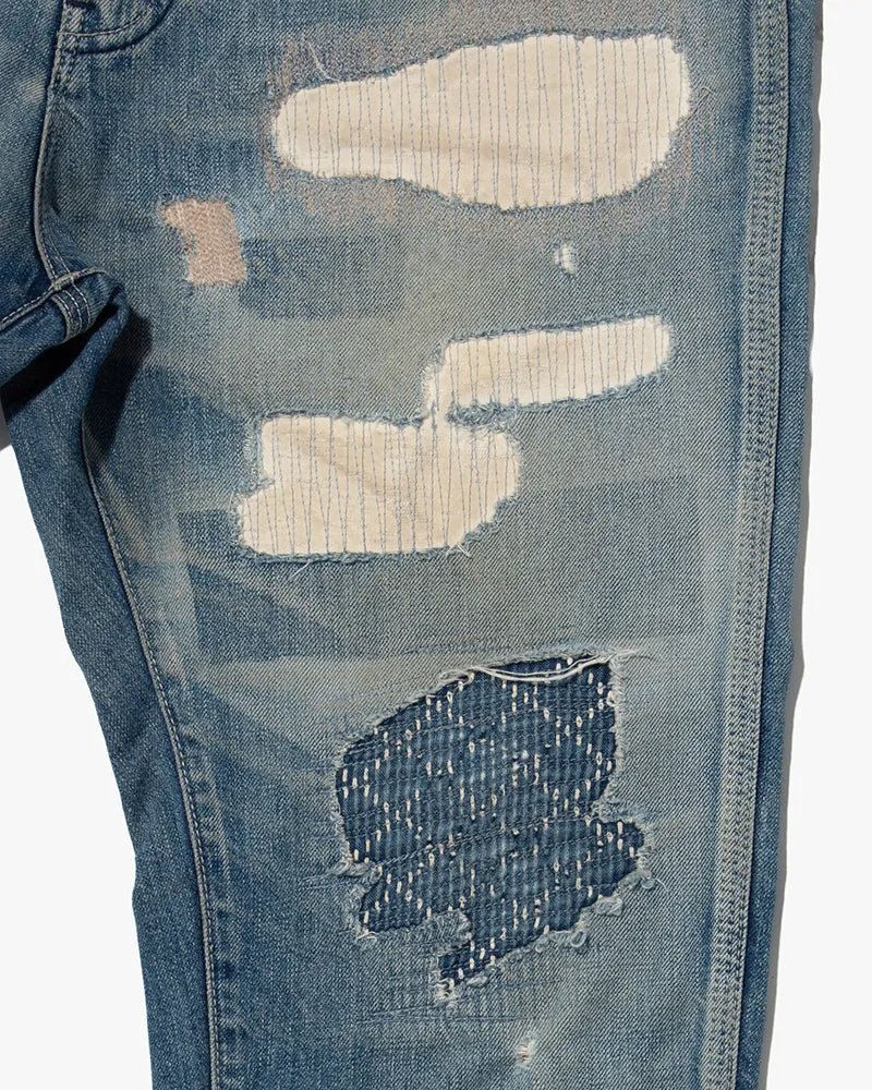 Japanese Repro Denim Jeans, United Arrows & Sons, Sashiko Patching - 31" sold by Kiriko product image thumbnail 3
