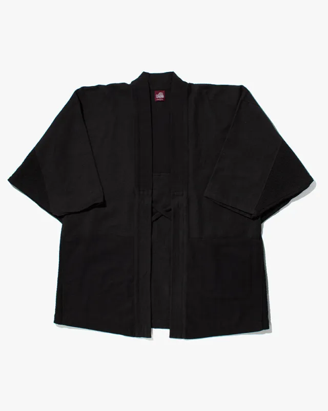 Wa-Modern, Haori, Woven Black sold by Kiriko