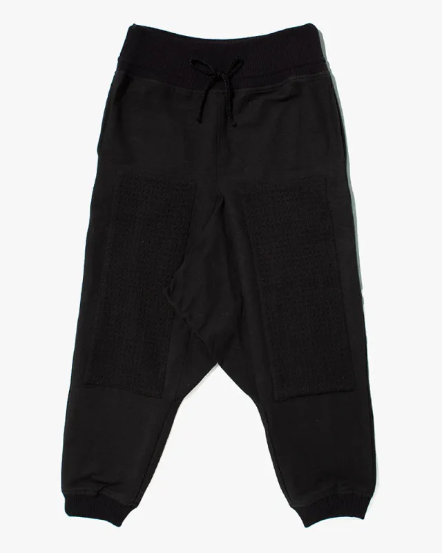 Wa-Modern Woven Drawstring Pants, Black sold by Kiriko