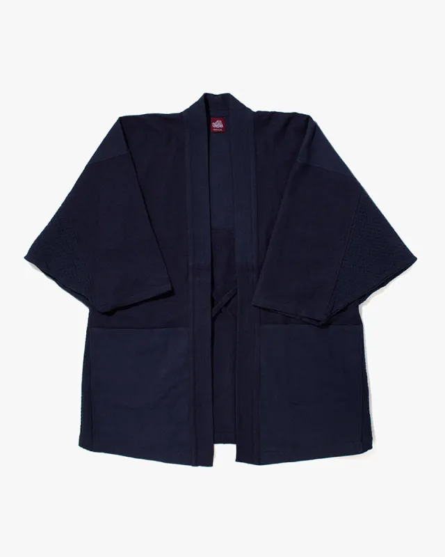 Wa-Modern, Haori, Woven Indigo sold by Kiriko