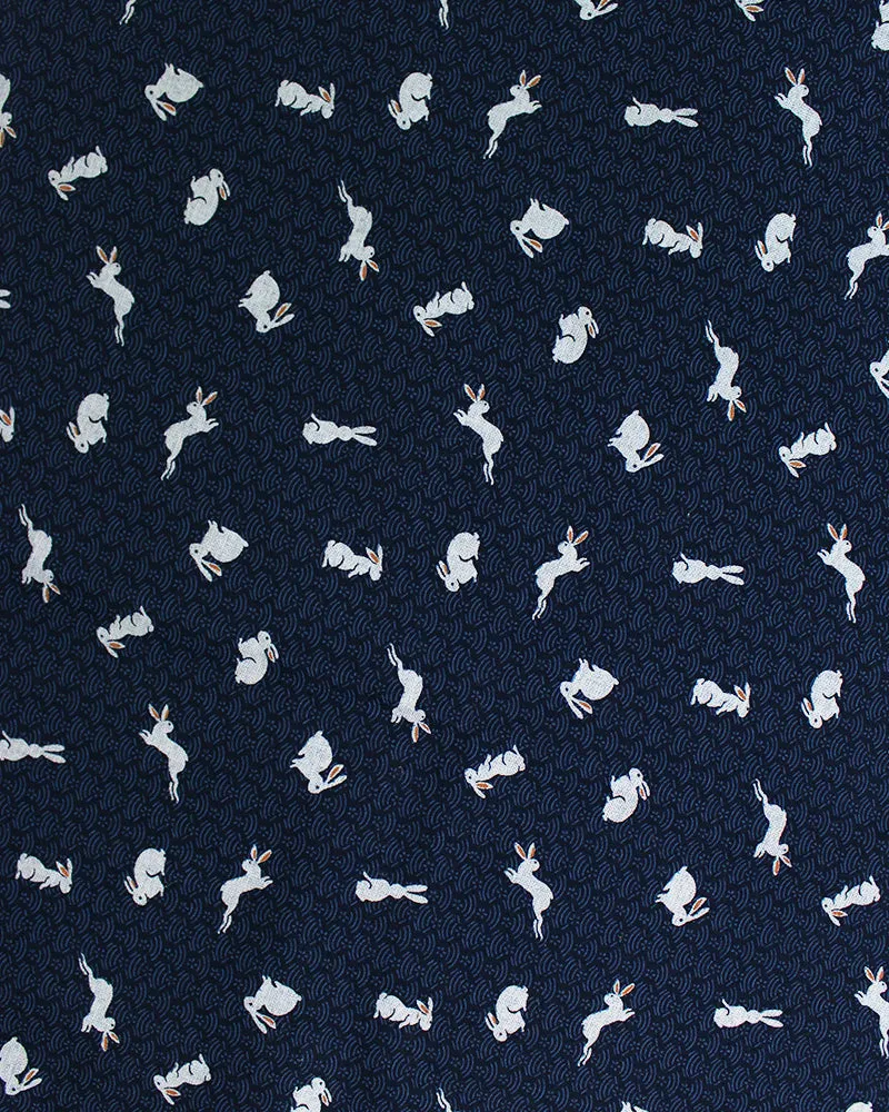 Kiriko Original Bandana, Classic, Navy Usagi sold by Kiriko product image thumbnail 2