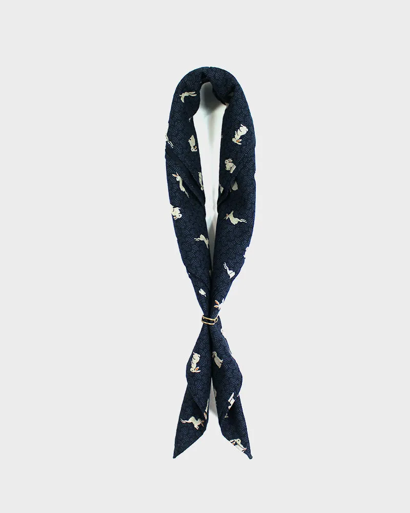 Kiriko Original Bandana, Classic, Navy Usagi sold by Kiriko product image thumbnail 4