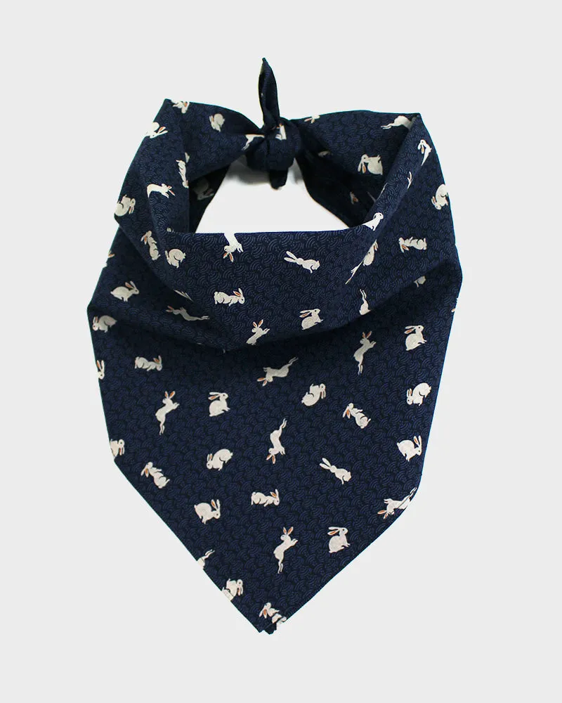 Kiriko Original Bandana, Classic, Navy Usagi sold by Kiriko