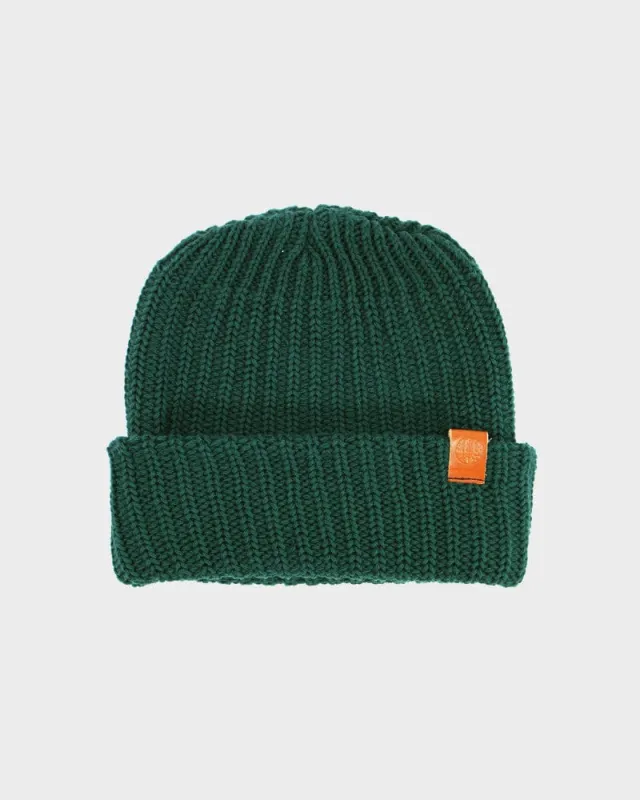 Kiriko Original Knit Cap, Forest Green, 9" made by Kiriko
