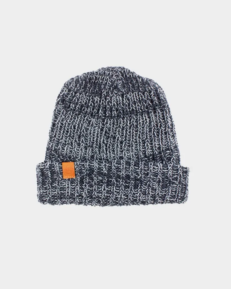 Kiriko Original Knit Cap, Marbled Navy and Light Blue, 9 ˝ sold by Kiriko product image thumbnail 2