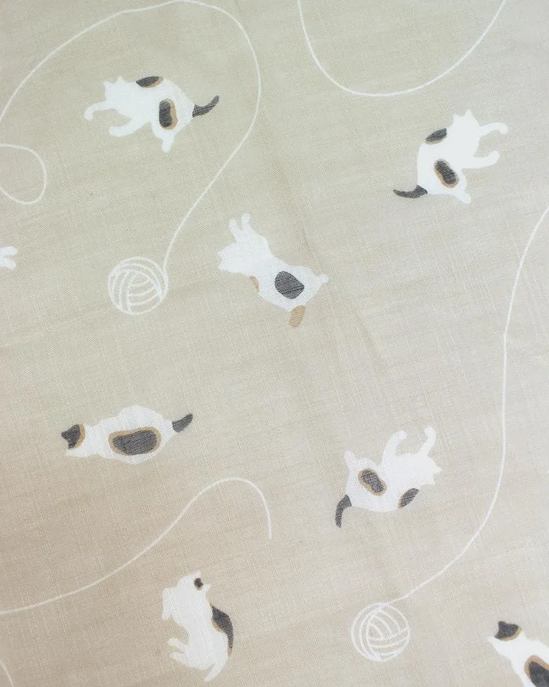 Japanese Handkerchief, Classic, Fushiito, Cat sold by Kiriko product image thumbnail 3