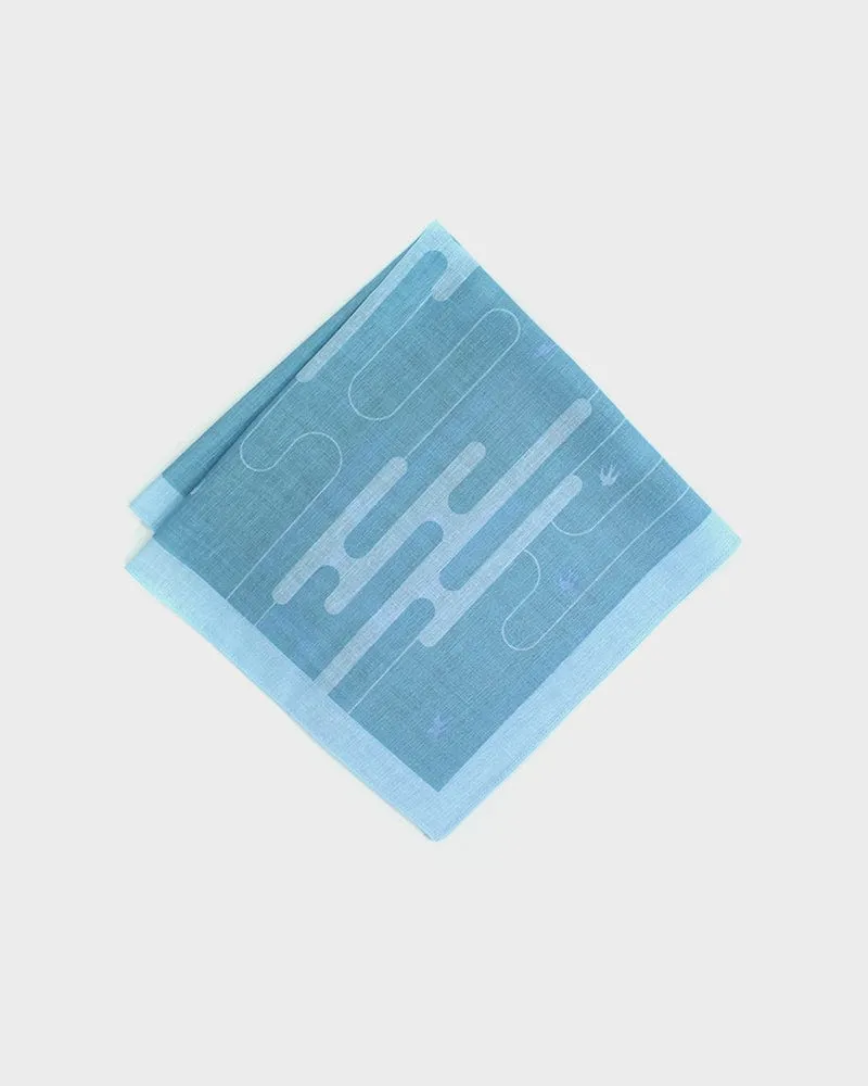 Japanese Handkerchief, Classic, Menasa, Swallow and Cloud sold by Kiriko