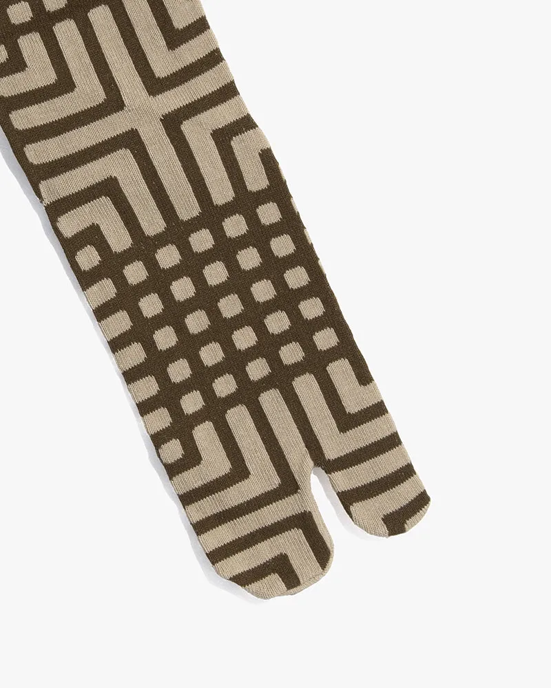 Wa Modern, Tabi Socks, Crew, Brown Koushi (M/L) sold by Kiriko product image thumbnail 2