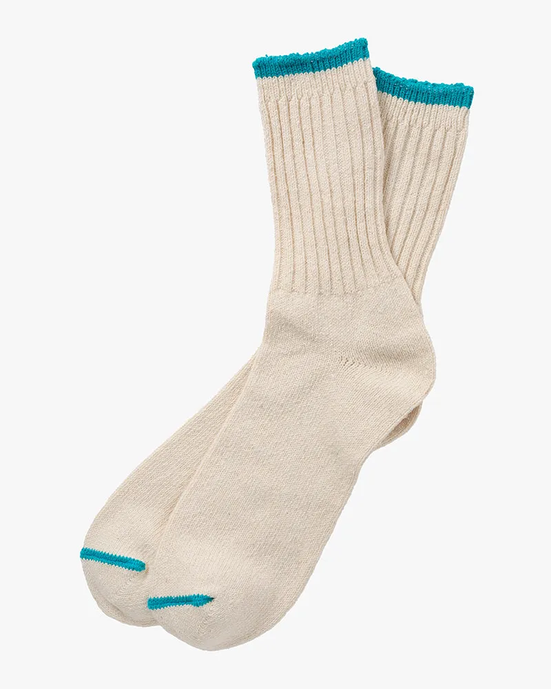 Knitwin, Crew Socks, Silk Cotton, Boston Marshmallow Cream sold by Kiriko