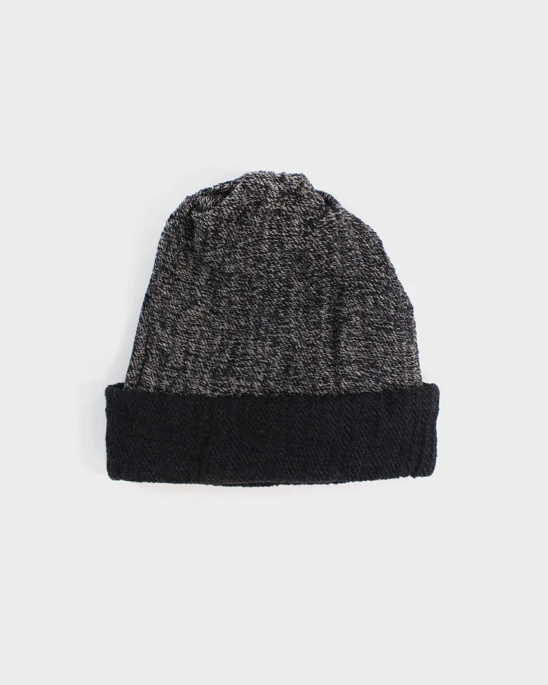 Kobo Oriza Knit Cap, Cotton Multi Functional, Two Tone Black sold by Kiriko product image thumbnail 2