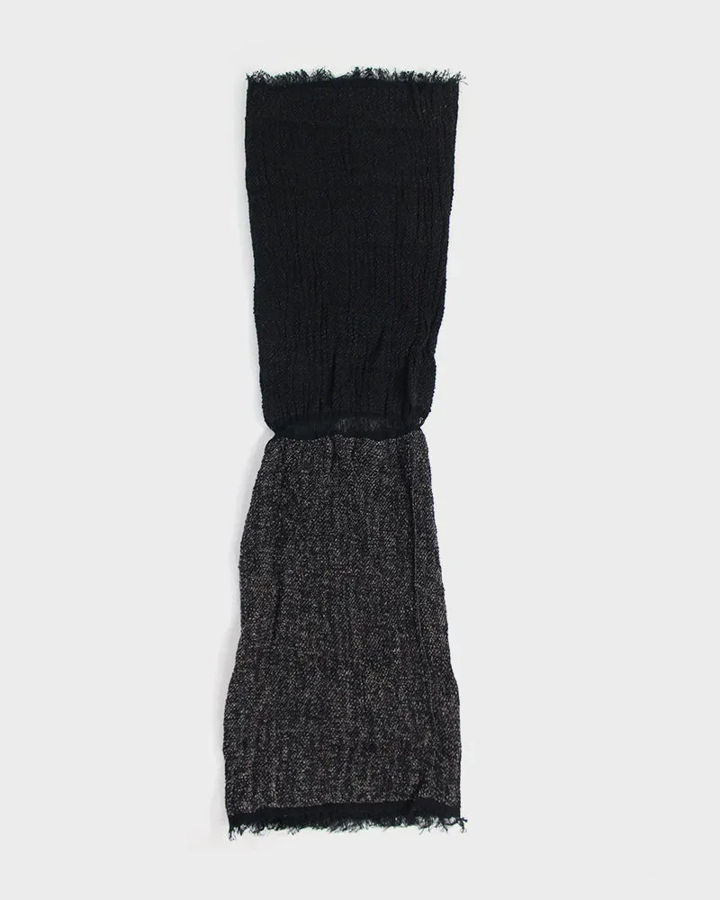 Kobo Oriza Knit Cap, Cotton Multi Functional, Two Tone Black sold by Kiriko product image thumbnail 3