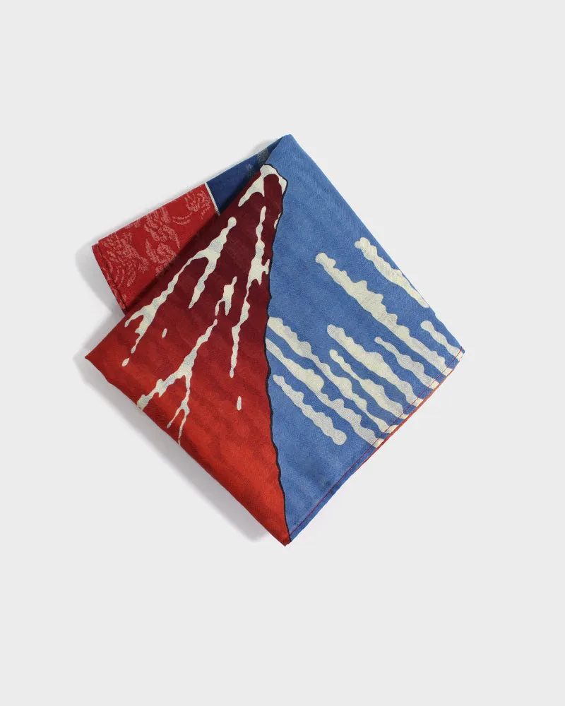 Japanese Handkerchief, Classic, Fine Wind, Clear Morning by Hokusai sold by Kiriko