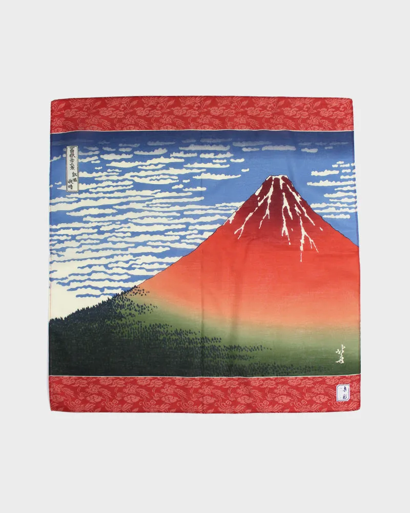 Japanese Handkerchief, Classic, Fine Wind, Clear Morning by Hokusai sold by Kiriko product image thumbnail 2