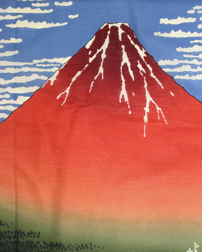 Japanese Handkerchief, Classic, Fine Wind, Clear Morning by Hokusai sold by Kiriko product image thumbnail 3