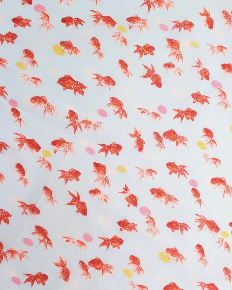 Japanese Handkerchief, Classic, Goldfish sold by Kiriko product image thumbnail 3