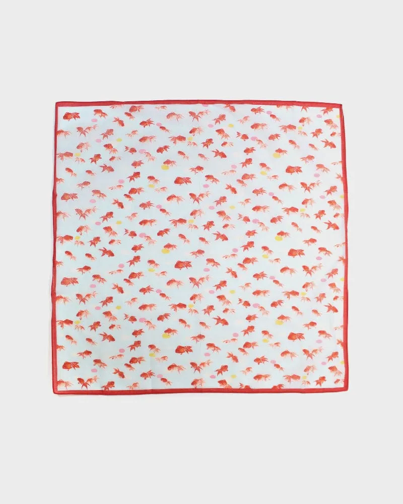 Japanese Handkerchief, Classic, Goldfish sold by Kiriko product image thumbnail 2