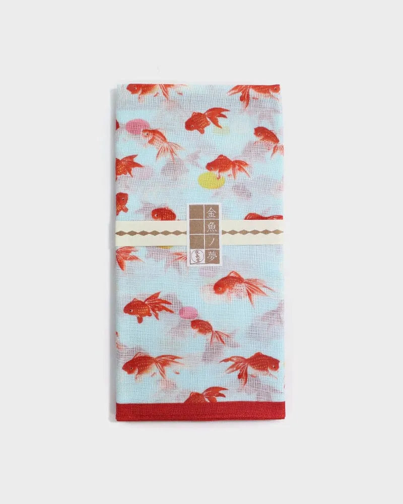 Japanese Handkerchief, Classic, Goldfish sold by Kiriko product image thumbnail 4