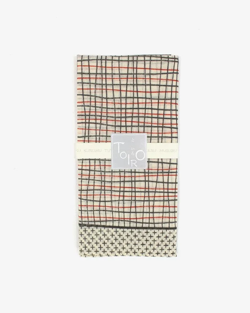 Japanese Handkerchief, Classic, Toiro Jyuji sold by Kiriko product image thumbnail 3