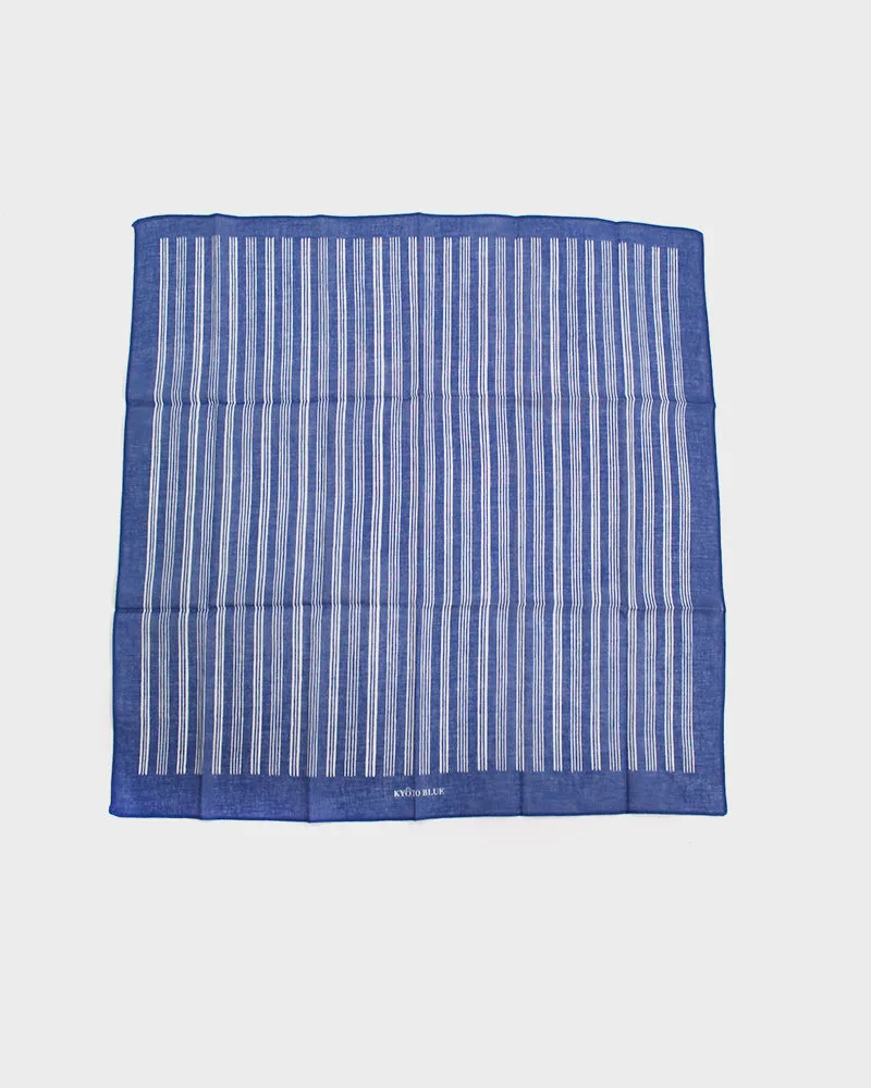 Japanese Handkerchief, Classic, Kyoto Blue, Shima sold by Kiriko product image thumbnail 3