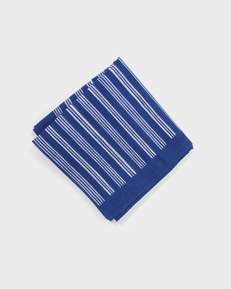 Japanese Handkerchief, Classic, Kyoto Blue, Shima sold by Kiriko