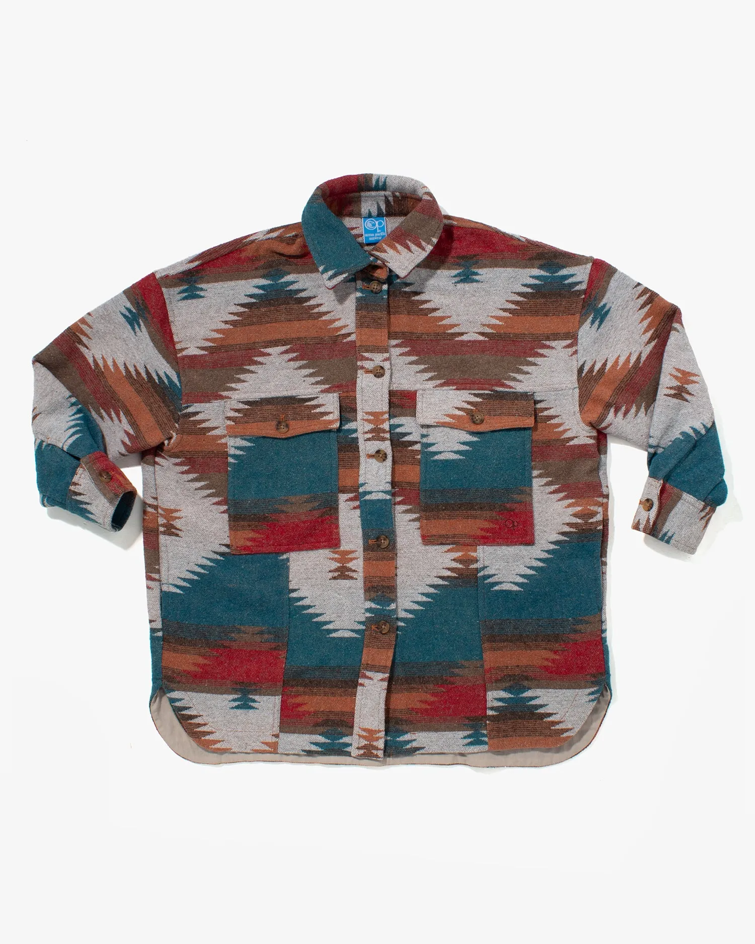 US Vintage Jacket, Ocean Pacific Sunwear, Blue, Brick, and Red - M sold by Kiriko product image thumbnail 2