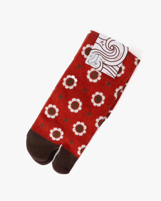 Wa Modern, Tabi Socks, Crew, Margaret Retro (S/M) sold by Kiriko