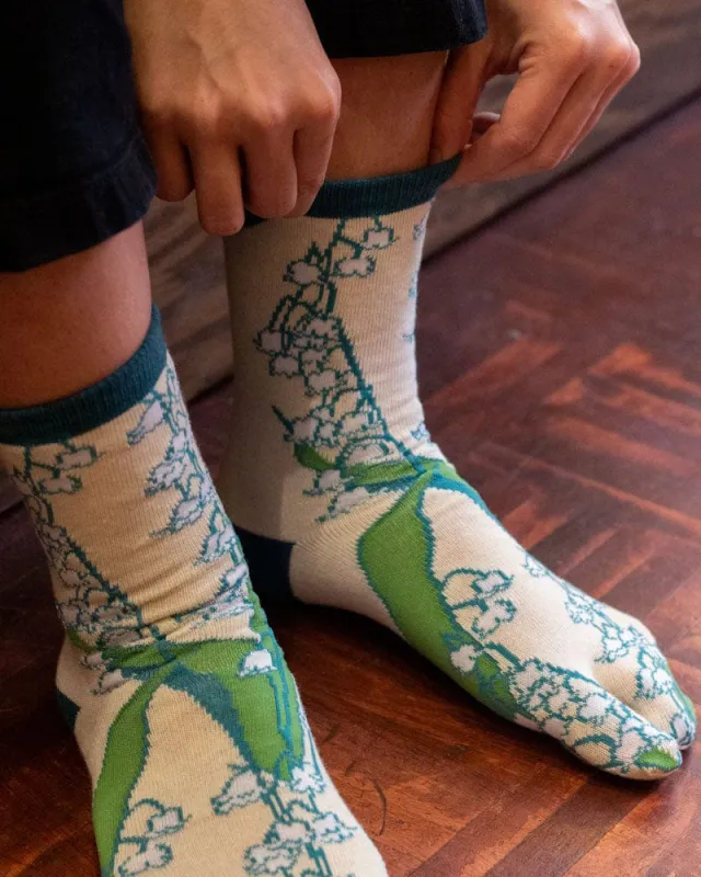 Tabi Socks, Crew, Suzuran - (S/M) sold by Kiriko