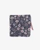 Flat Small Zipper Pouch, Indigo Small Tsubaki sold by Kiriko
