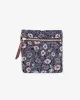 Flat Small Zipper Pouch, Indigo Small Tsubaki sold by Kiriko