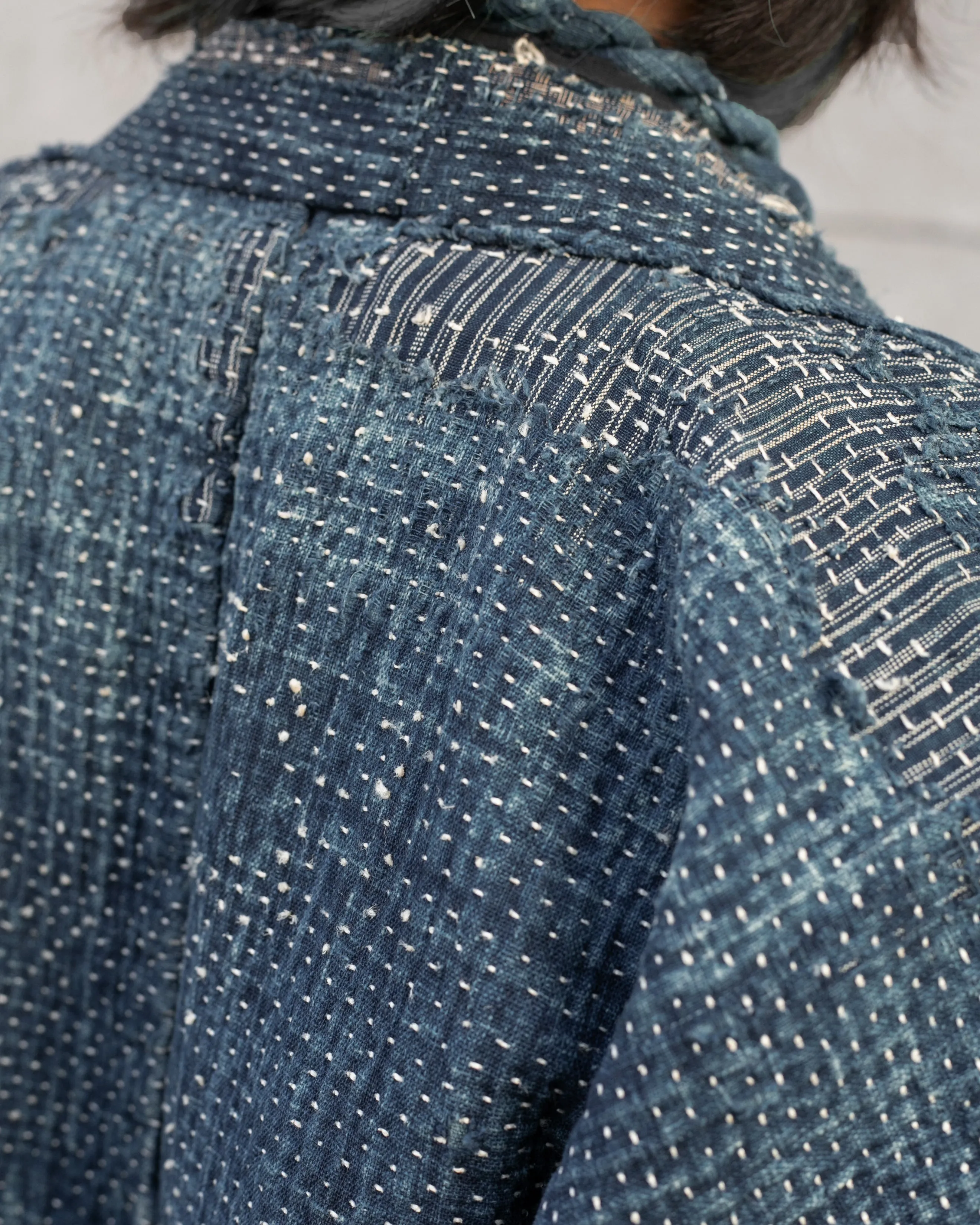 Vintage Boro Noragi Jacket, Fully Sashiko Stitched sold by Kiriko product image thumbnail 5