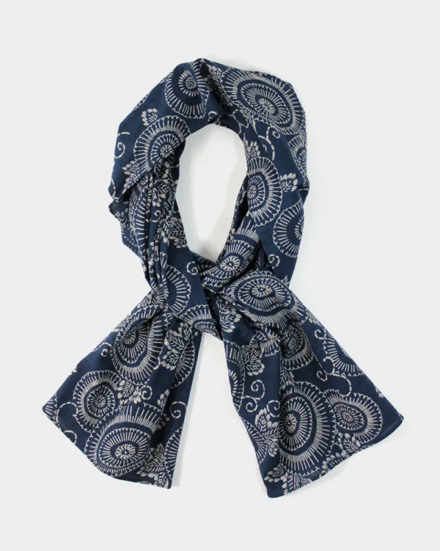 Kiriko Original Scarf Indigo Large Kiku sold by Kiriko