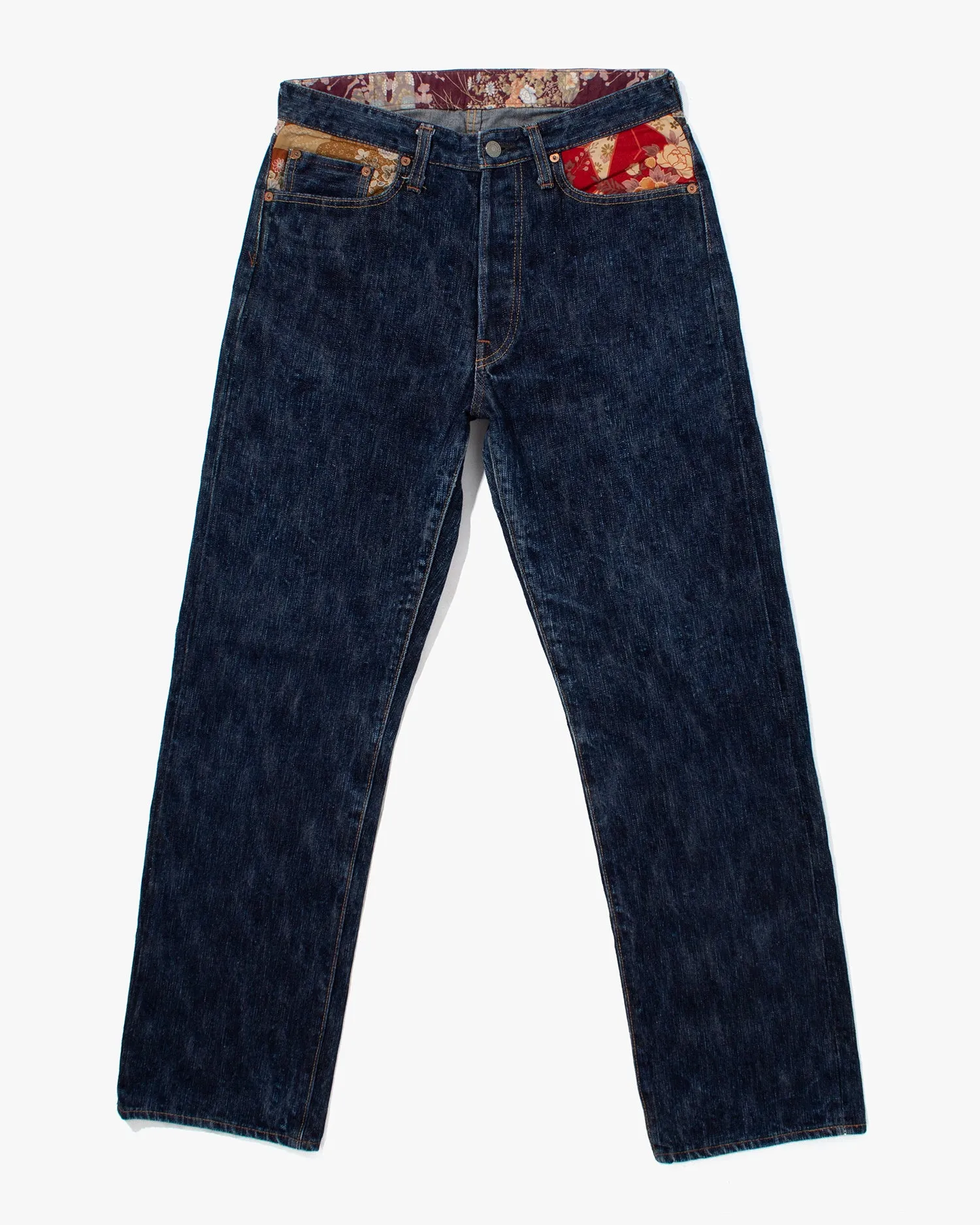 Japanese Repro Selvedge Denim Jeans, Studio D'Artisan, Floral Lining - 32 sold by Kiriko
