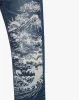 Japanese Repro Denim Jeans, Buden Shoten, Kanji and Fuji Graphic - 37 sold by Kiriko