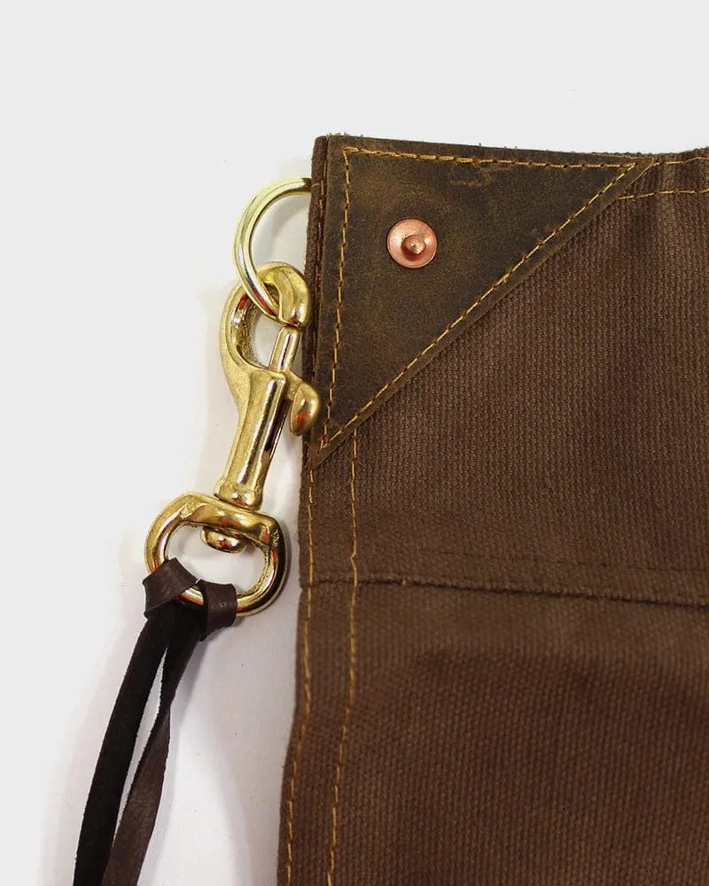 Kokoro Original Work Apron, Full, Canvas Brown sold by Kiriko product image thumbnail 4