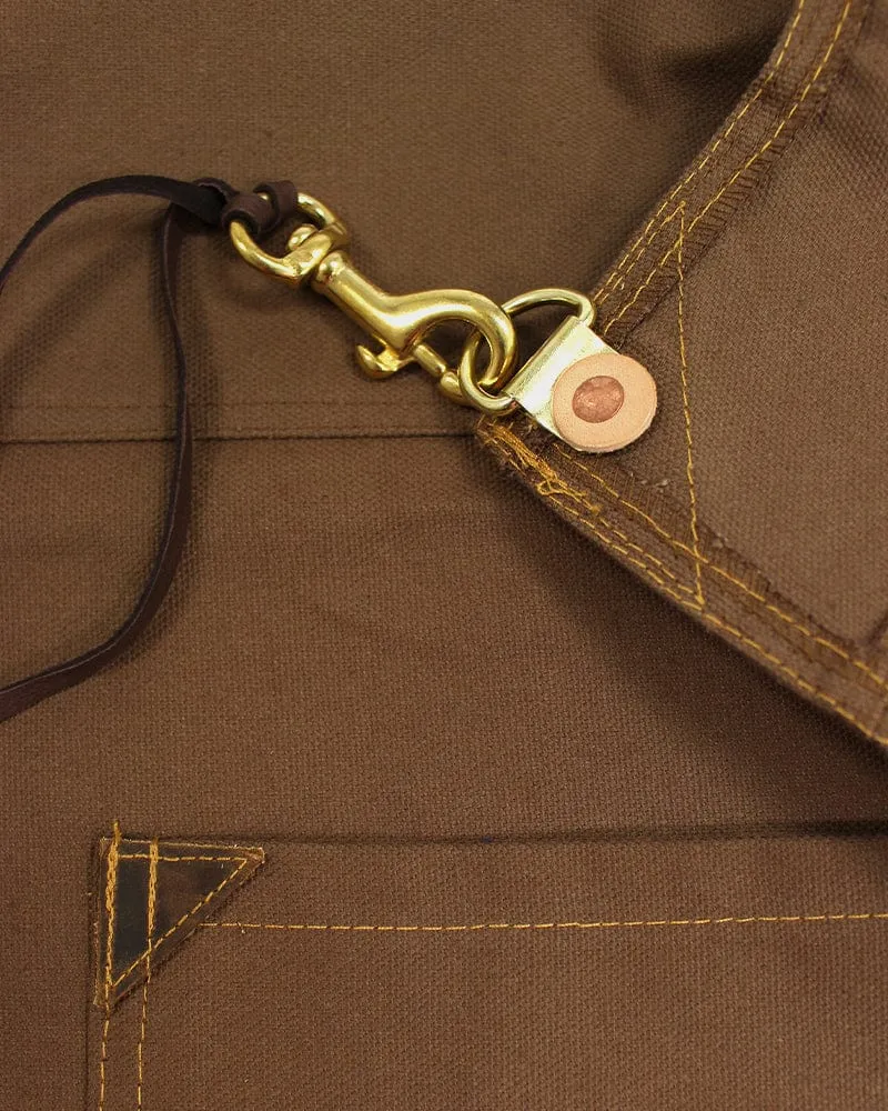 Kokoro Original Work Apron, Full, Canvas Brown sold by Kiriko product image thumbnail 5