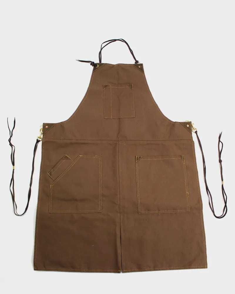 Kokoro Original Work Apron, Full, Canvas Brown sold by Kiriko product image thumbnail 2