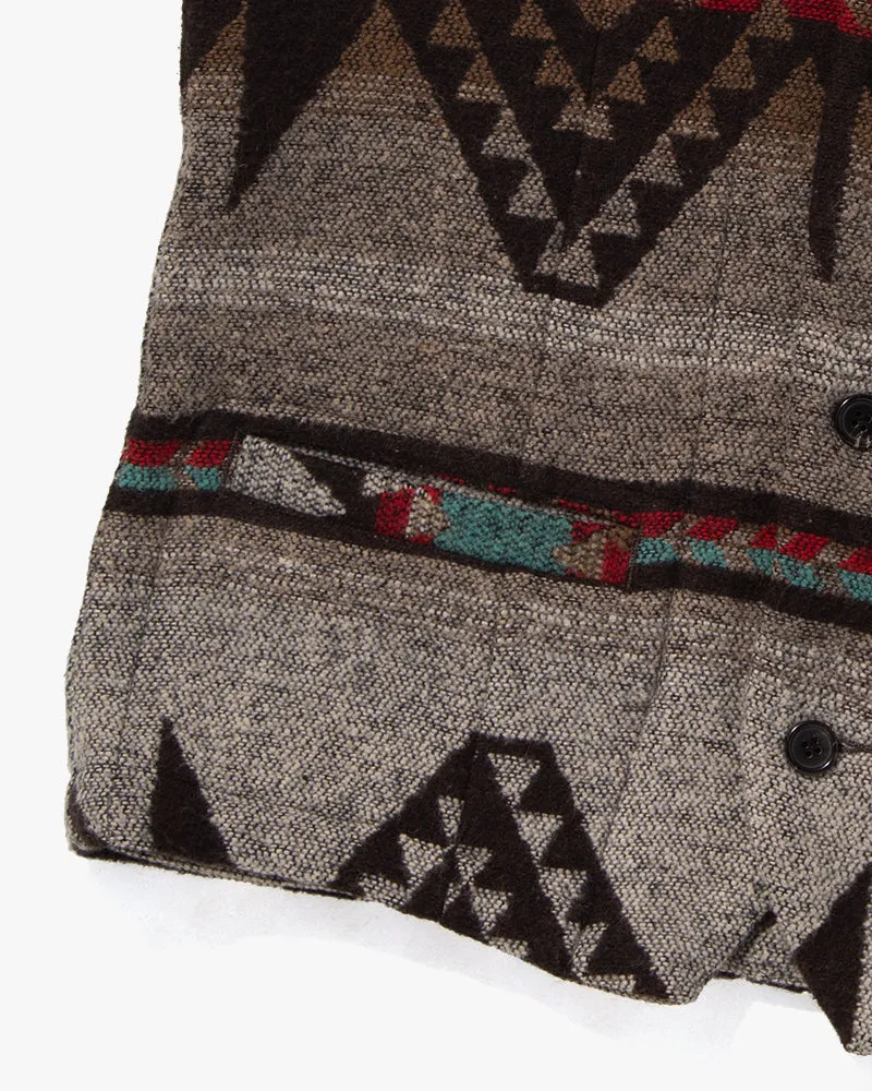 US Vintage Chimayo Vest, Gaijin Made Brand, Grey with Multicolor Accents - L sold by Kiriko product image thumbnail 3