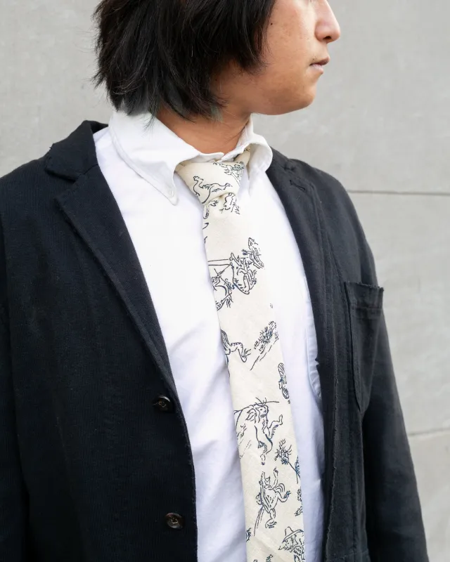 Kiriko Original Tie, Classic, Cream Choju-Giga sold by Kiriko